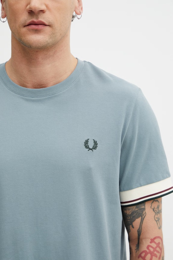Fred Perry t-shirt cotton Men's blue M2396