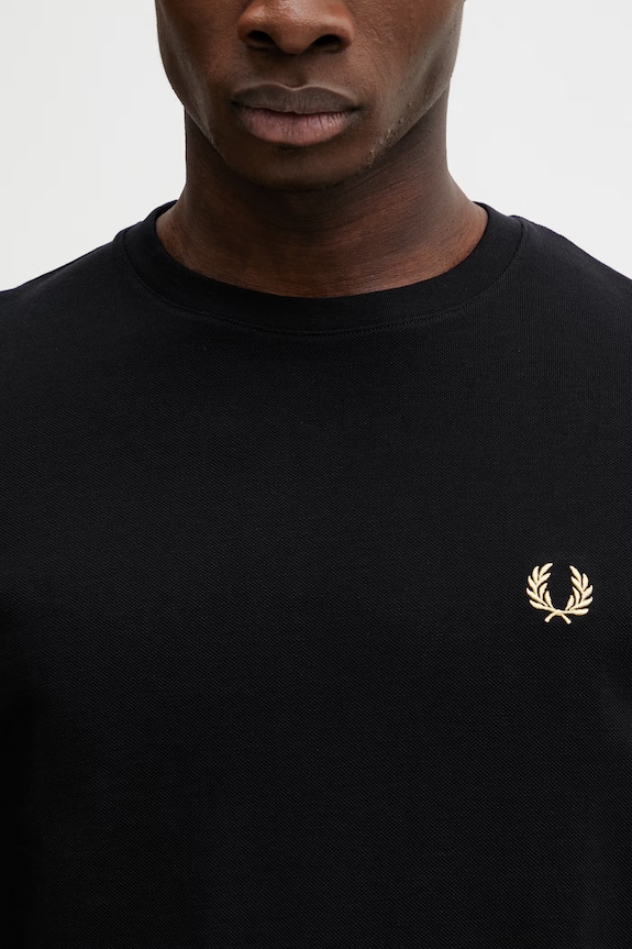 Fred Perry majica od pamuka za muškarce crna M2396