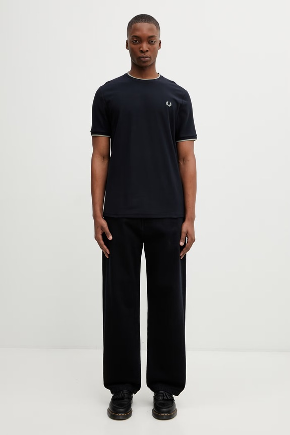 Fred Perry t-shirt in cotone M2397 blu navy