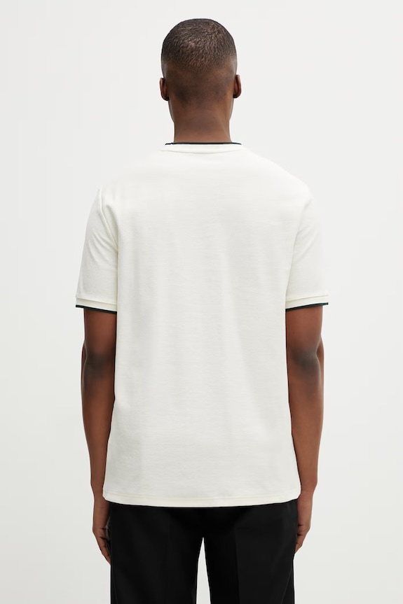 Oblečenie Bavlnené tričko Fred Perry M2397 béžová