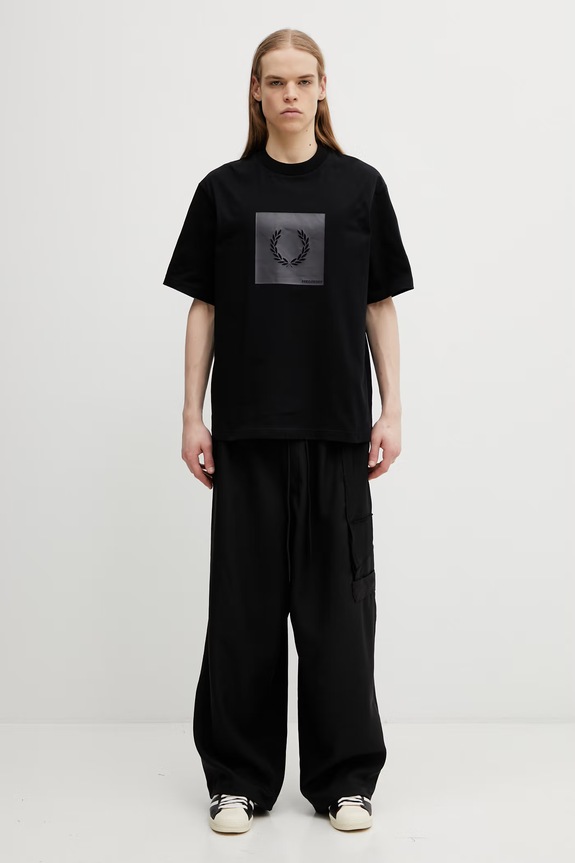Fred Perry t-shirt in cotone M2404 nero