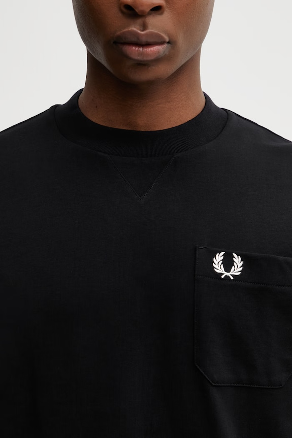 Pamučna majica Fred Perry crna M2408