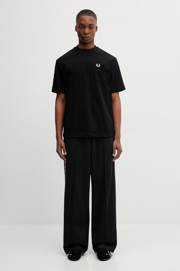 Pamučna majica Fred Perry M2408 crna