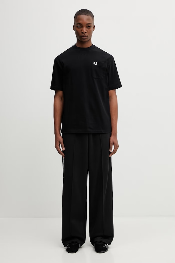 Pamučna majica Fred Perry M2408 crna