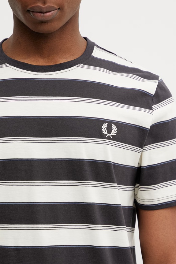 Bavlnené tričko Fred Perry sivá M2409
