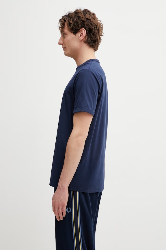 Fred Perry tričko pánske bavlnené M3519 tmavomodrá SS26