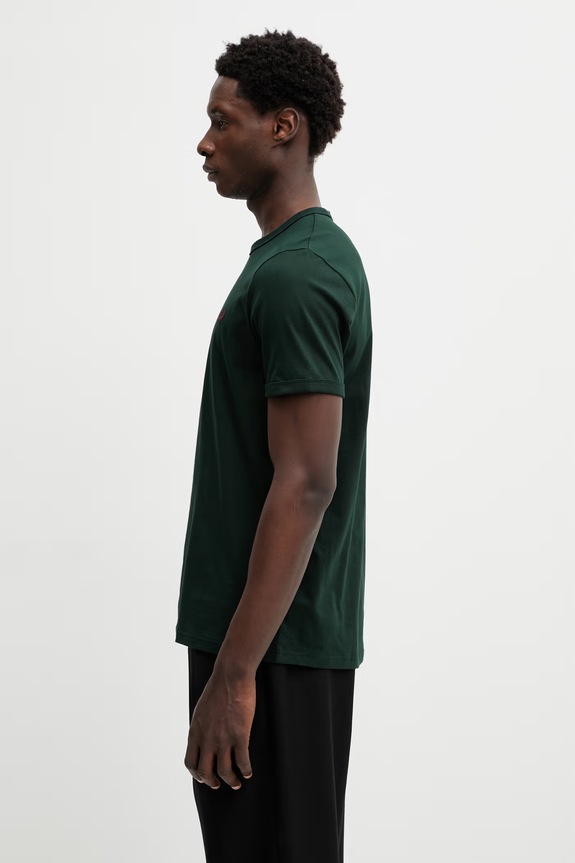 Fred Perry тениска от памук мъжка M3519 зелен SS26