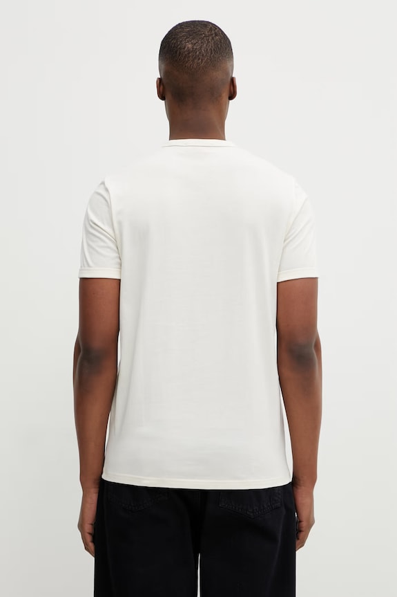 Oblečenie Fred Perry tričko pánske bavlnené M3519 béžová