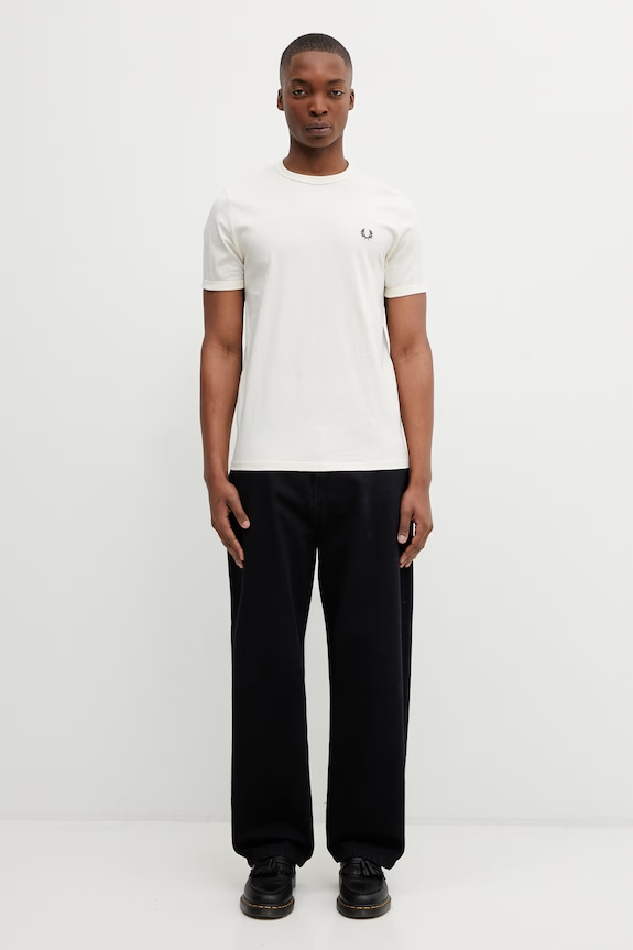 Fred Perry tričko pánske bavlnené M3519 béžová