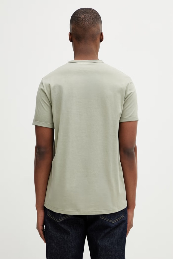 Odzież Fred Perry T-shirt męski bawełniany M3519 zielony