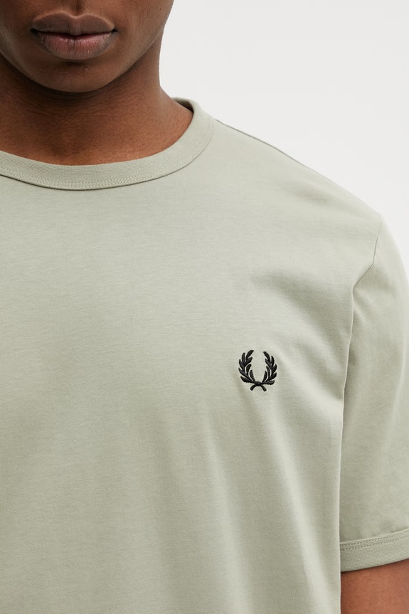 Fred Perry tričko pánske bavlnené zelená M3519