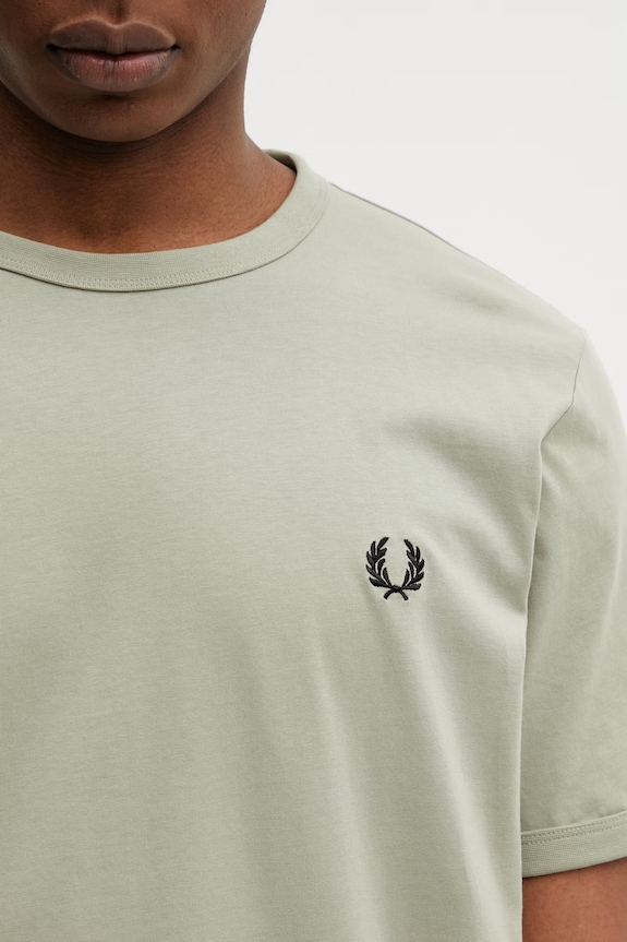 Fred Perry tričko pánske bavlnené zelená M3519
