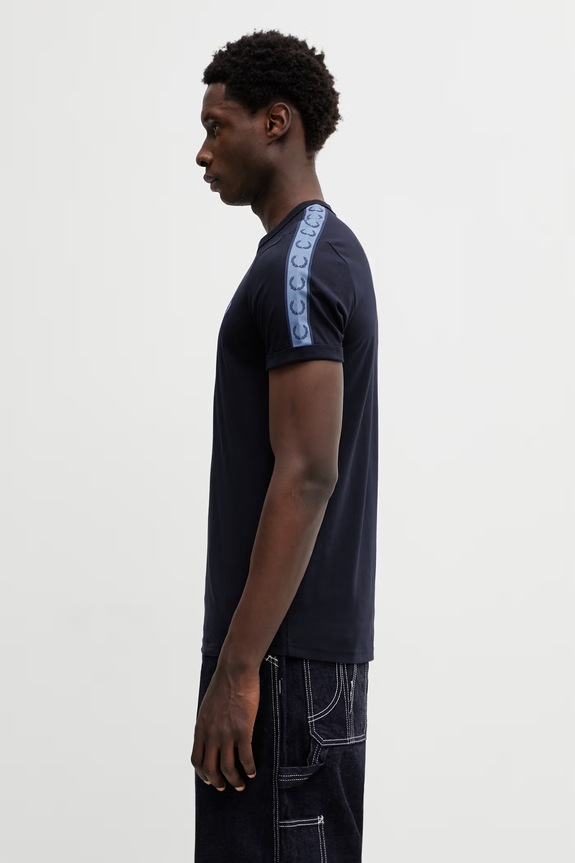 Fred Perry Men's cotton t-shirt M4613 navy SS26