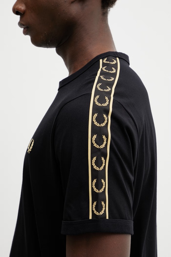 Fred Perry tricou bărbătesc din bumbac negru M4613