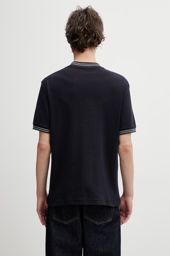 Odzież Fred Perry t-shirt bawełniany M8679 granatowy