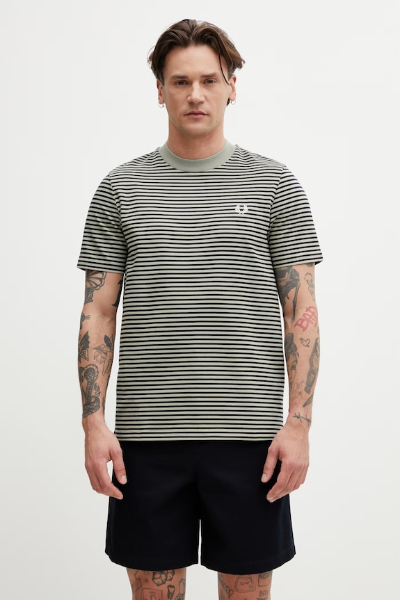 Fred Perry футболка из хлопка для мужчин зелёный M6581.M37