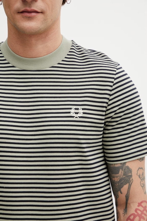 Fred Perry футболка из хлопка для мужчин зелёный M6581.M37