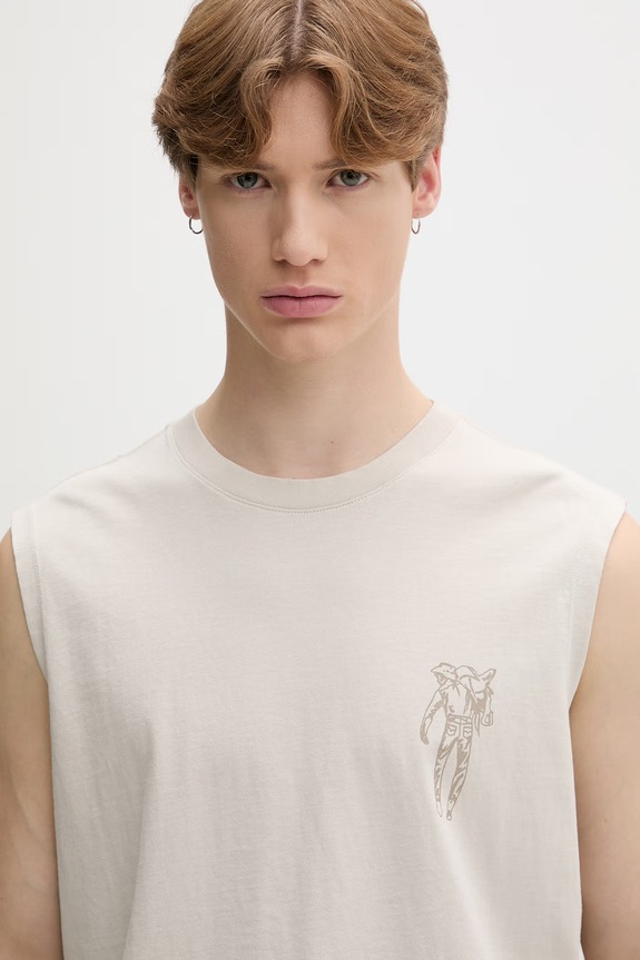 Levi's top męski bawełniany GR MUSCLE TANK szary 0054S