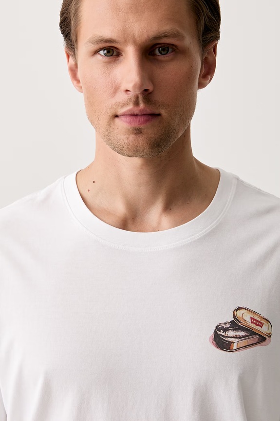 Levi's T-shirt męski bawełniany RELAXED FIT TEE biały 16143.2386