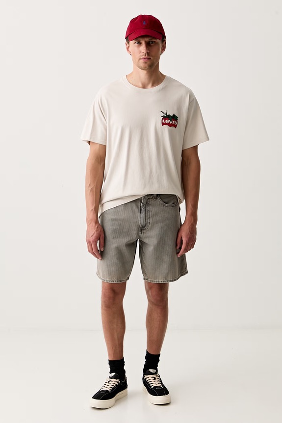 Levi's T-shirt męski bawełniany RELAXED FIT TEE 16143.2480 beżowy SS26