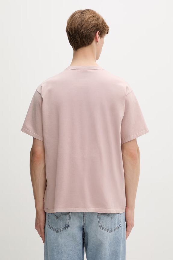 Odzież Levi's T-shirt męski bawełniany VINTAGE FIT GRAPHIC 87373.0404 różowy