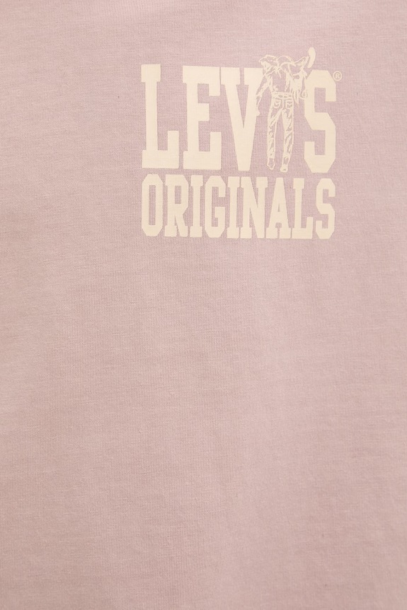 Levi's T-shirt męski bawełniany VINTAGE FIT GRAPHIC 87373.0404 różowy