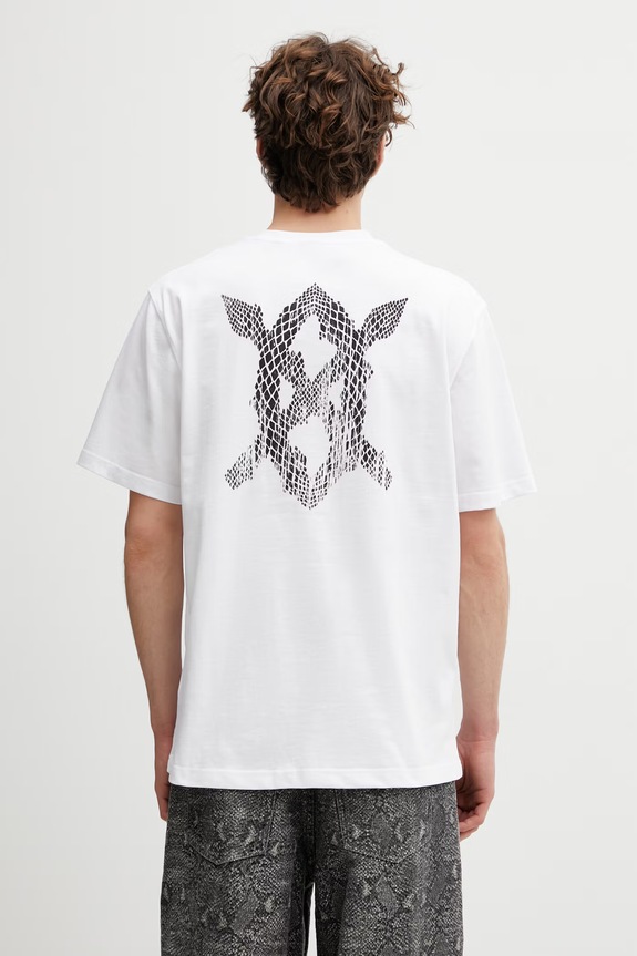 Odjeća Pamučna majica Daily Paper snake shield 2610008 bijela