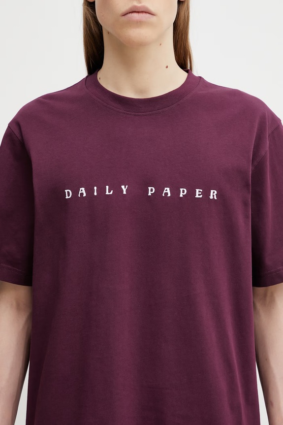 Хлопковая футболка Daily Paper alias dias фиолетовой 2610062