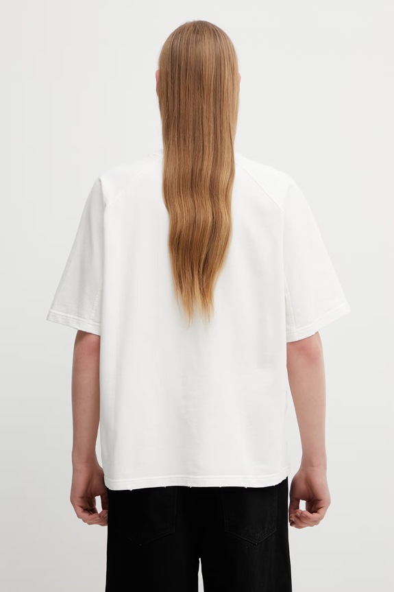 Odzież Daily Paper t-shirt bawełniany raglan stacked dias 2610019 beżowy