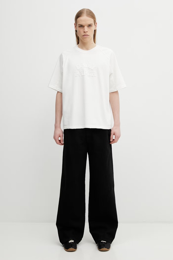 Daily Paper t-shirt bawełniany raglan stacked dias 2610019 beżowy