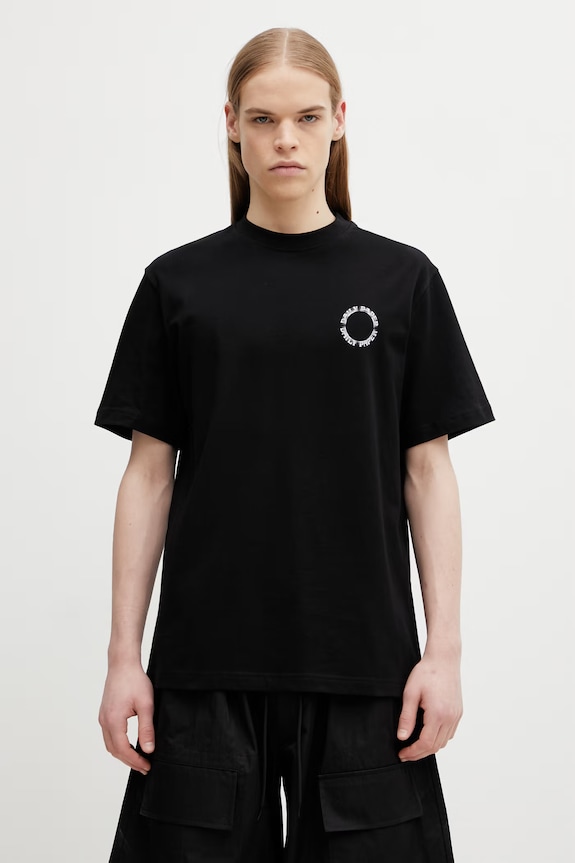 Odzież Daily Paper t-shirt bawełniany wheel ss 2610020 czarny
