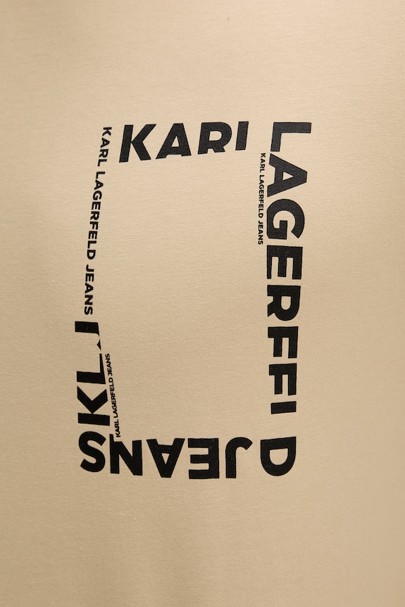 Karl Lagerfeld Jeans tricou pentru bărbați, din bumbac B2M17046 bej