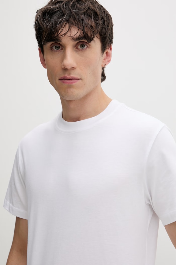 Karl Lagerfeld Jeans t-shirt męski bawełniany biały B2M17047