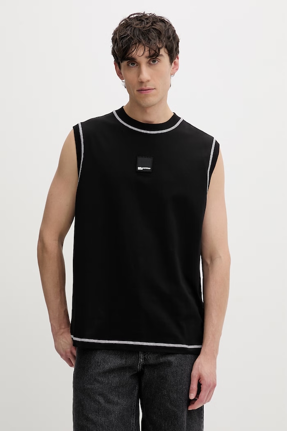 Karl Lagerfeld Jeans top męski bawełniany czarny B2M17050