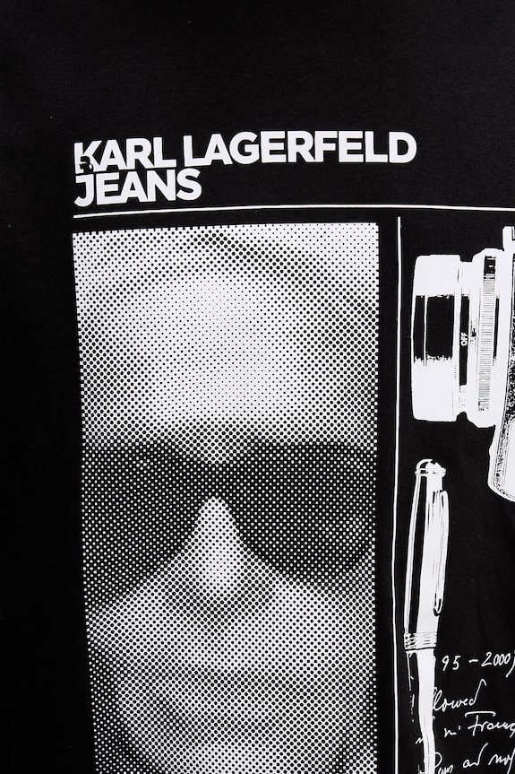 Karl Lagerfeld Jeans t-shirt męski bawełniany B2M17067 czarny