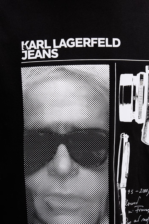 Karl Lagerfeld Jeans t-shirt męski bawełniany B2M17067 czarny