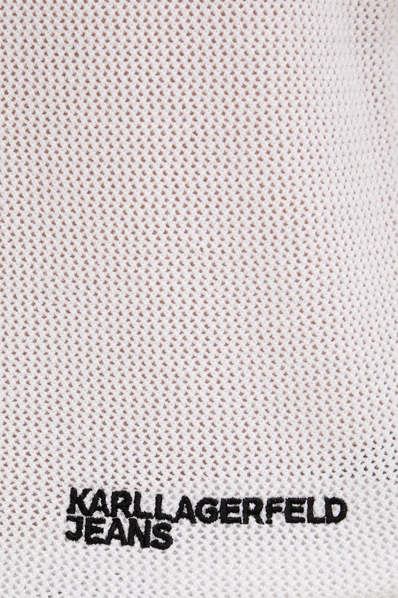 Karl Lagerfeld Jeans vesta pánska bavlnená B2M18026 biela
