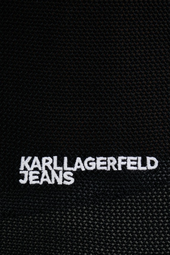 Karl Lagerfeld Jeans vesta pánska bavlnená B2M18026 čierna