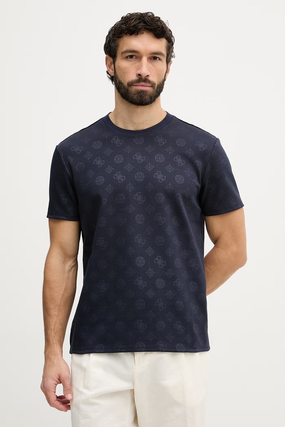 Guess tričko pánske NICO tmavomodrá M6GP26.K3177
