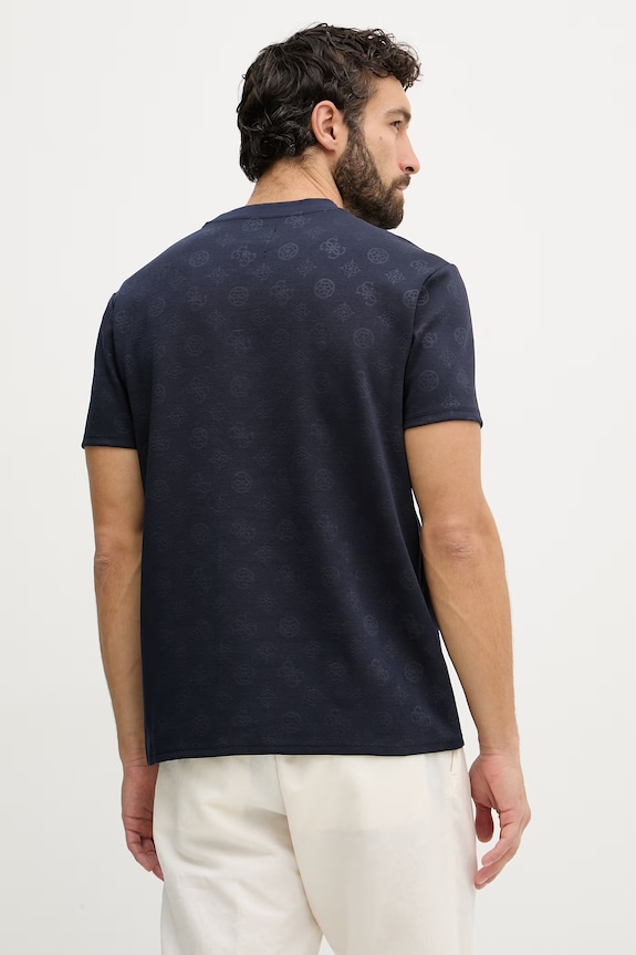 Oblečenie Guess tričko pánske NICO M6GP26.K3177 tmavomodrá