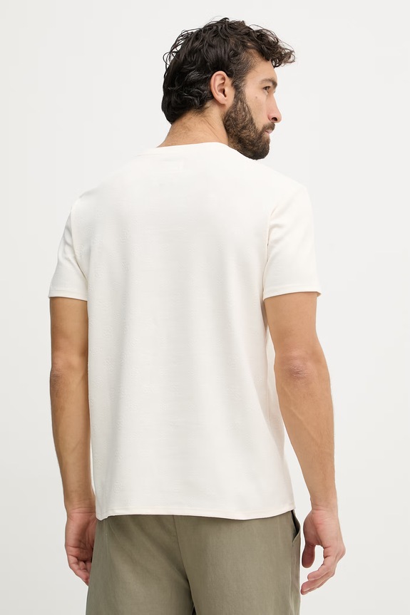 Oblečenie Guess tričko pánske NICO M6GP26.K3177 béžová
