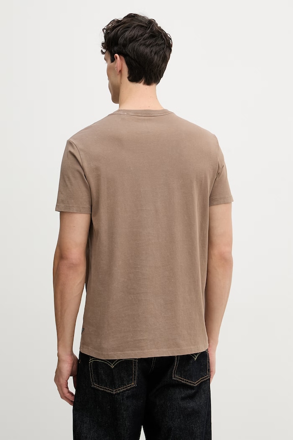 Îmbrăcăminte Guess tricou bărbătesc din bumbac M6GI33.K3310 maro