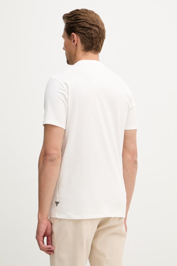 Oblečenie Guess tričko pánske bavlnené M6GI49.K3584 béžová