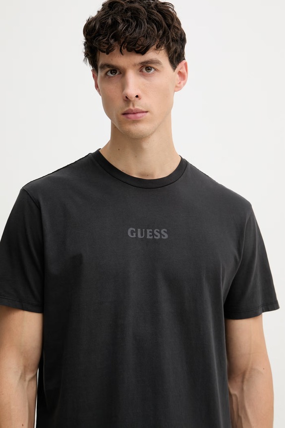 Guess Póló férfi pamut fekete M6GI27.K3249