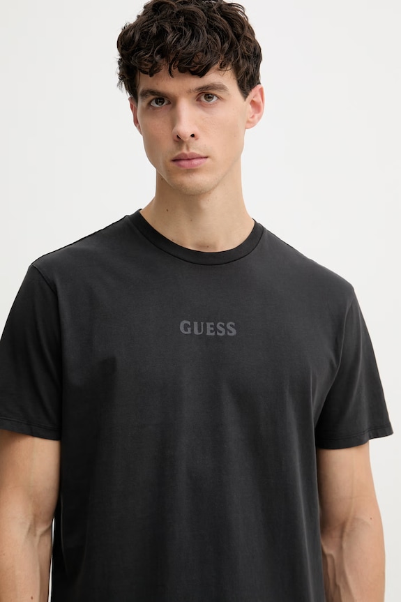 Guess Póló férfi pamut fekete M6GI27.K3249
