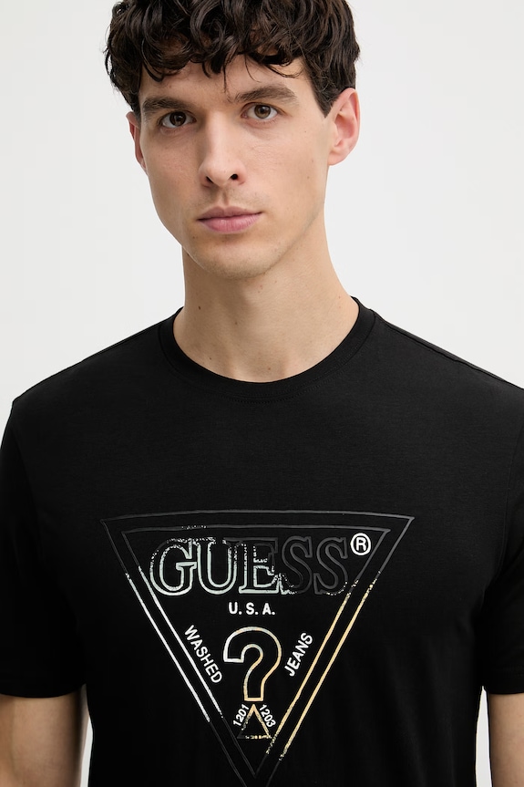 Guess тениска мъжка черен M6GI11.K2992