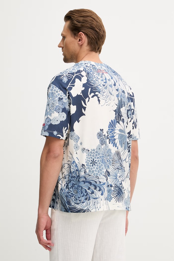 Ρούχα Guess T-shirt Ανδρικό βαμβακερό M6GI03.K2830 μπλε