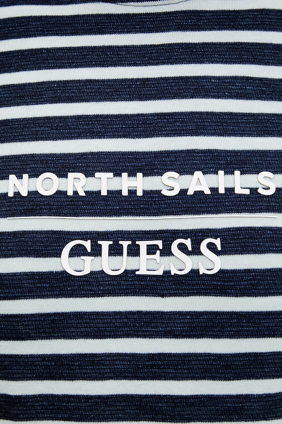 Guess tričko pánske bavlnené x North Sails M6GI47.K3499 tmavomodrá