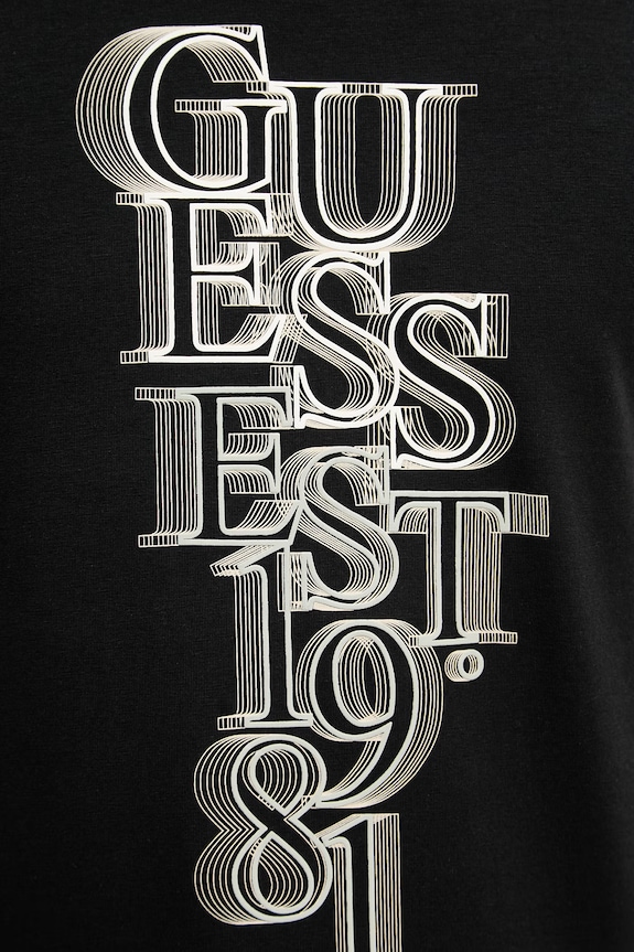 Guess pánské tričko bavlněné s elastanem M6GI10.K2991 černá