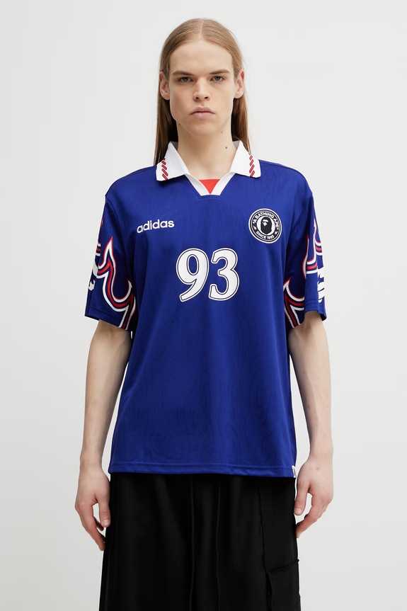 Clothing adidas Originals x BAPE polo shirt KF4914 blue